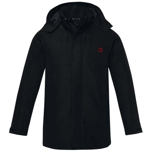 Hardy isolierter Parka für Männer schwarz