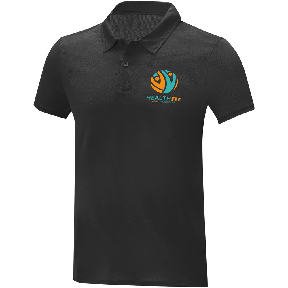 Deimos Poloshirt cool fit mit Kurzärmeln für Herren schwarz