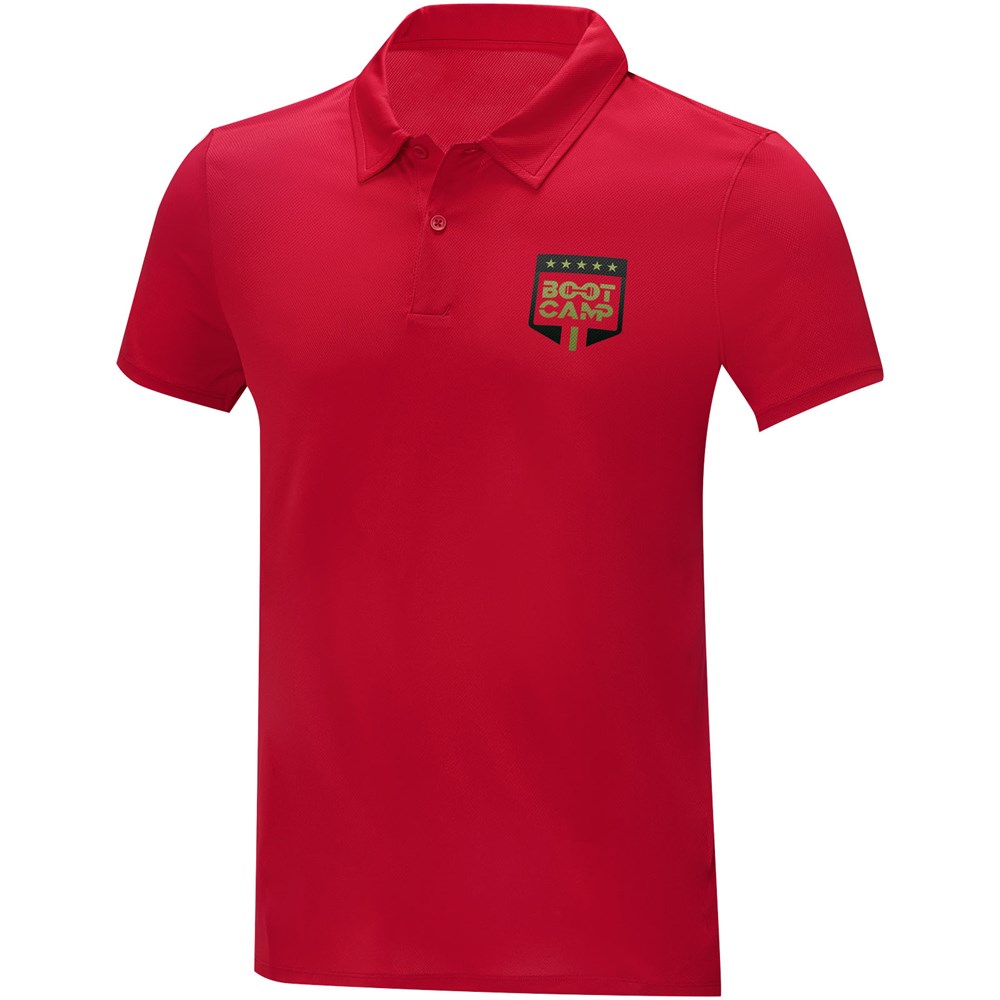 Deimos Poloshirt cool fit mit Kurzärmeln für Herren rot