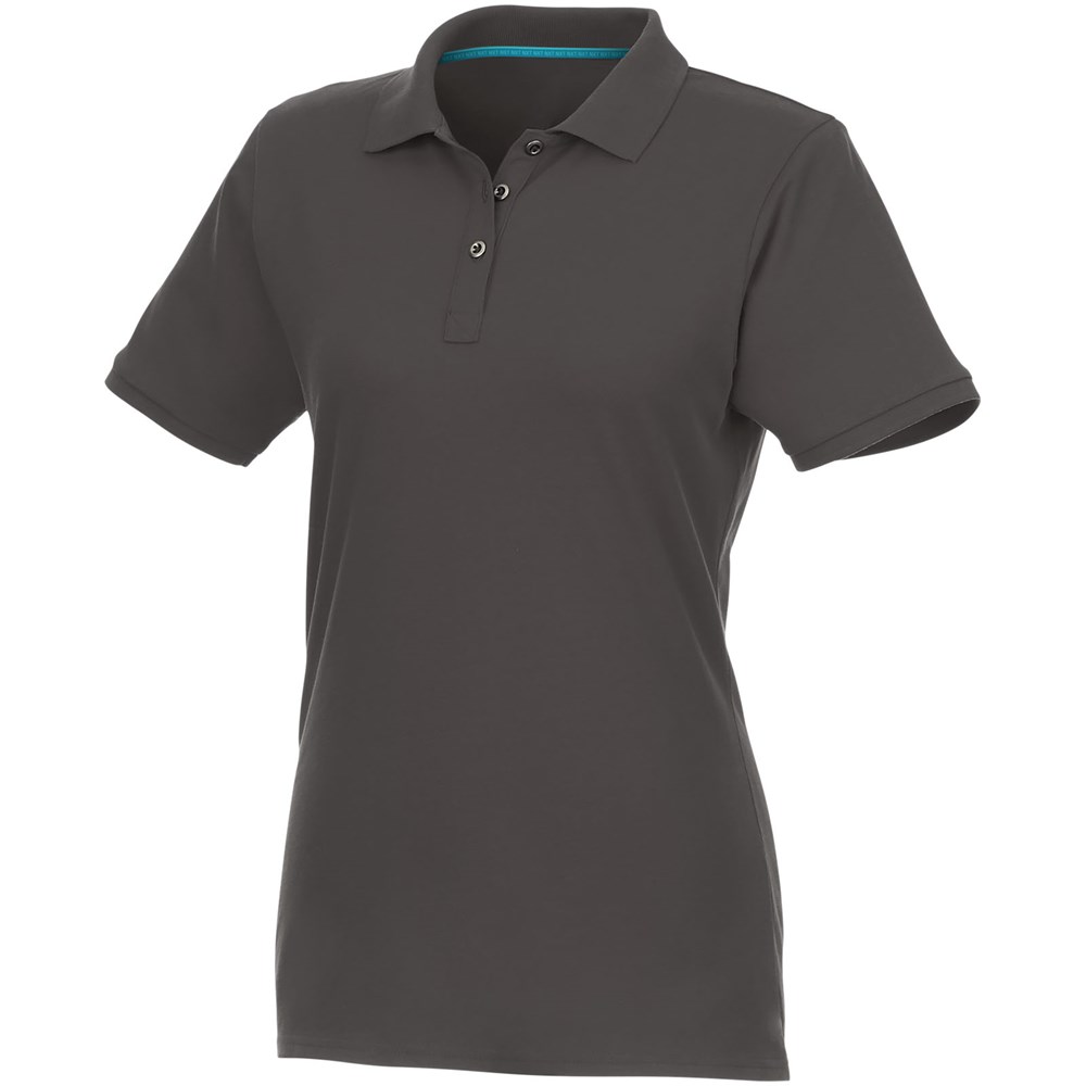 Beryl Poloshirt aus Bio-Recyclingmaterial für Damen storm grey