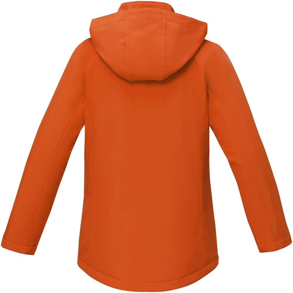 Notus wattierte Softshell Damenjacke orange