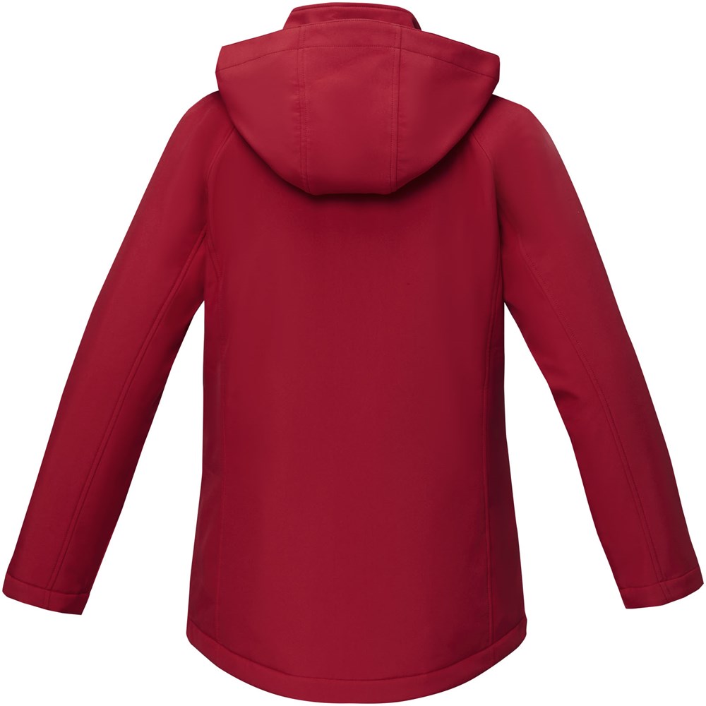 Notus wattierte Softshell Damenjacke rot