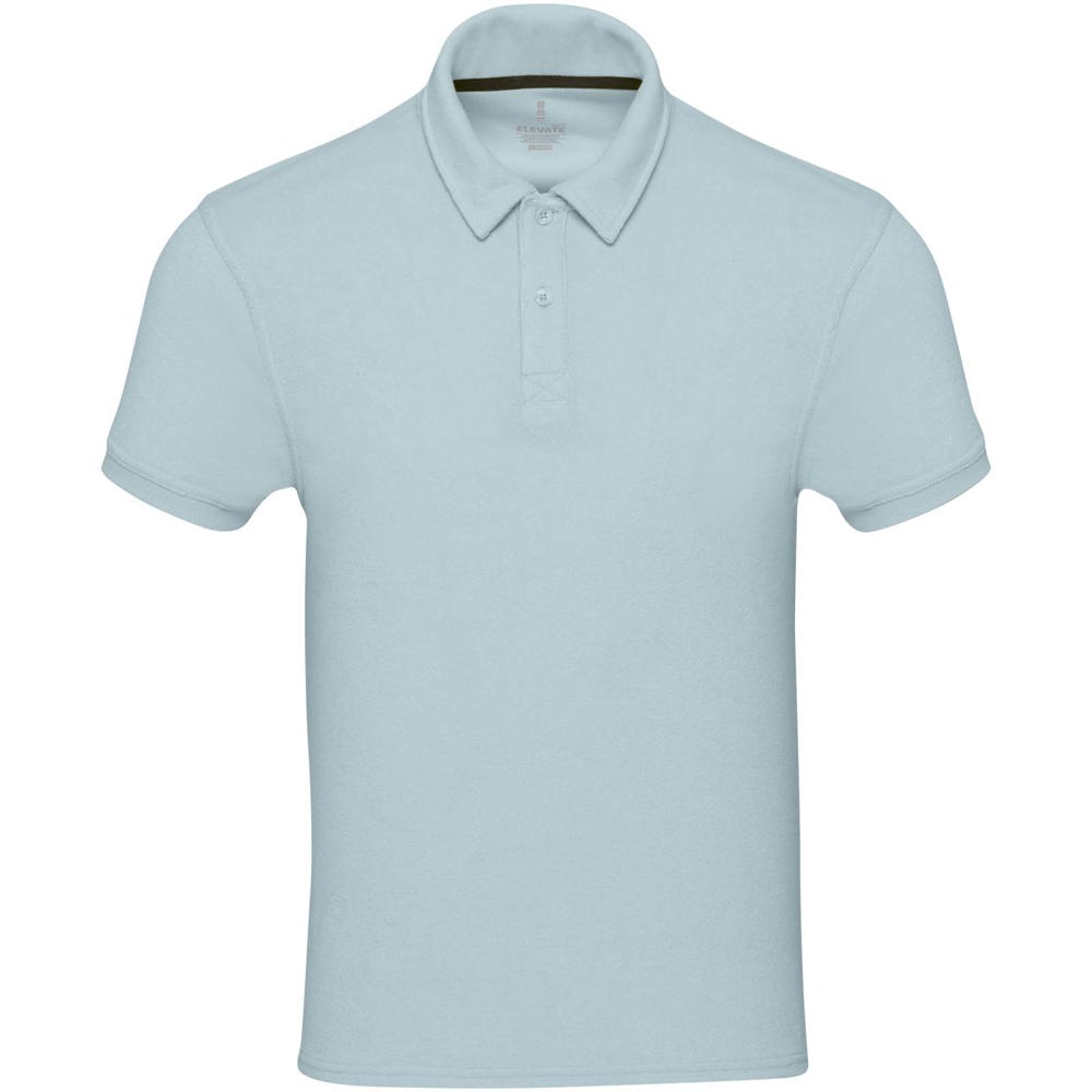 Akoya Poloshirt aus recyceltem Frottee Unisex Cloud Blue