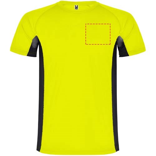 Shanghai Sport T-Shirt für Herren Fluor Yellow, schwarz