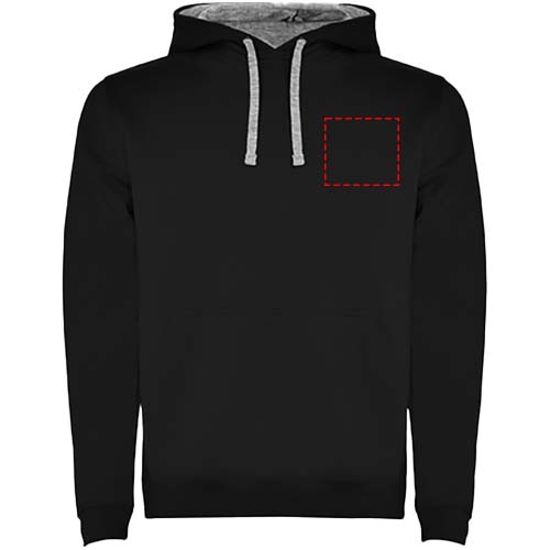 Urban Kapuzenpullover für Herren schwarz, Marl Grey