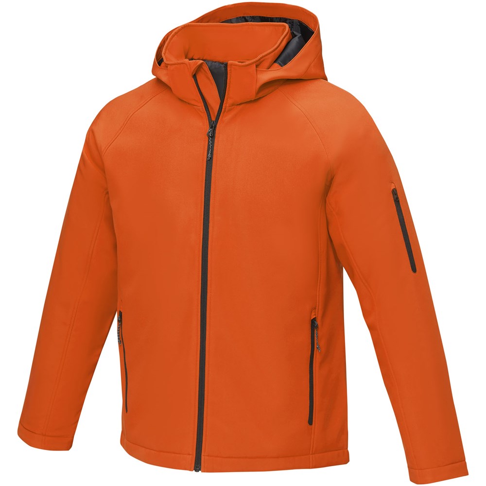 Notus wattierte Softshell Herrenjacke orange