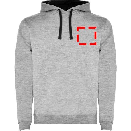 Urban Kapuzenpullover für Herren Marl Grey, schwarz