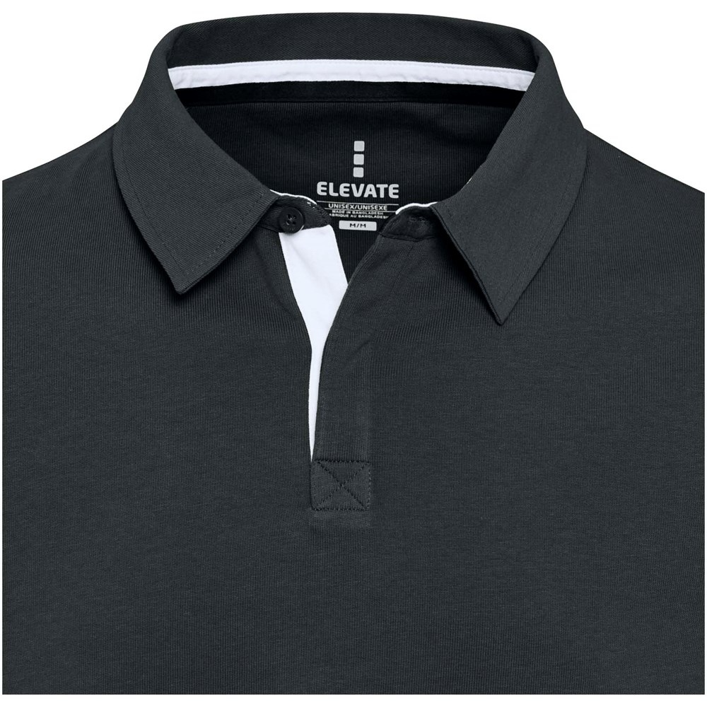 Clyde Rugby Polo Sweatshirt Unisex schwarz