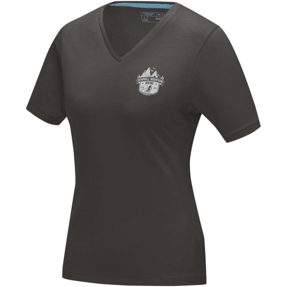 Kawartha T-Shirt für Damen mit V-Ausschnitt storm grey