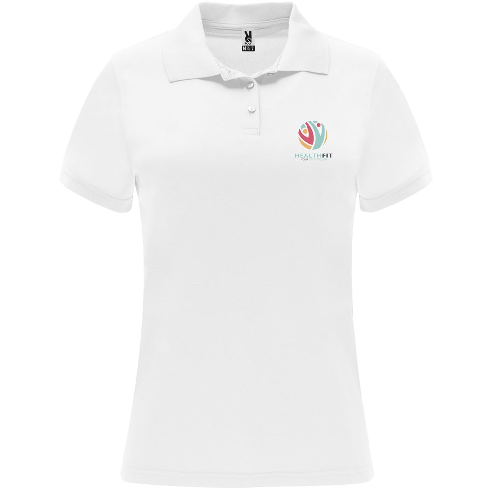 Monzha Sport Poloshirt für Damen weiss