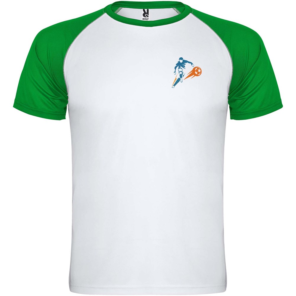 Indianapolis T-Shirt Unisex aus recyceltem Material weiss, farngrün