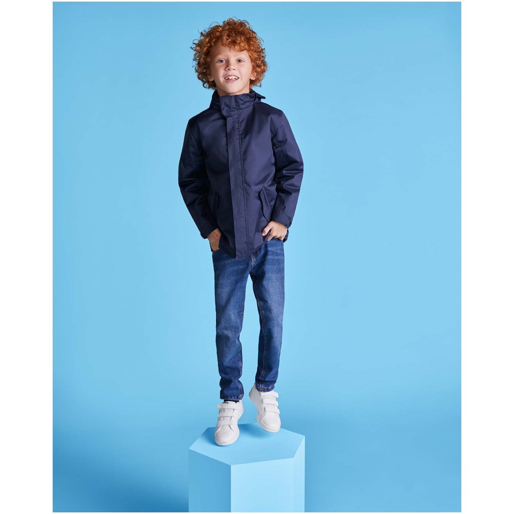 America wattierter Parka für Kinder schwarz