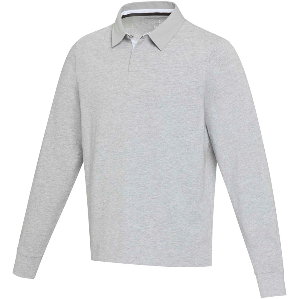 Clyde Rugby Polo Sweatshirt Unisex heather grau