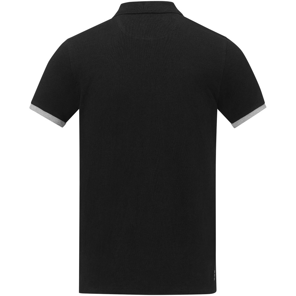 Morgan Polo für Herren, zweifarbig schwarz