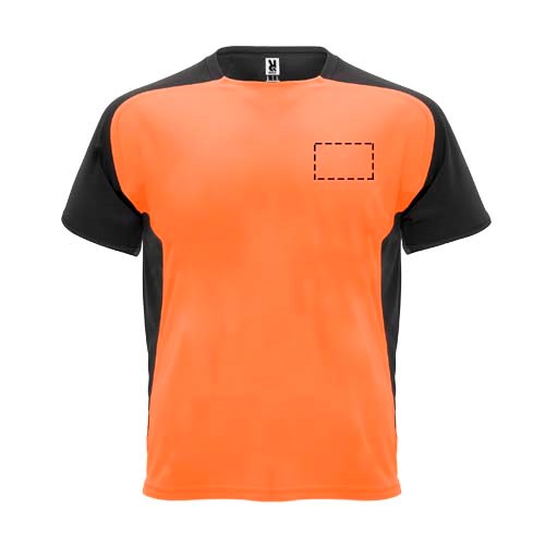 Bugatti Sport T-Shirt für Kinder Fluor Orange, schwarz