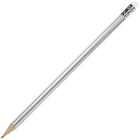 Bleistift rund, lackiert, mit Radierer