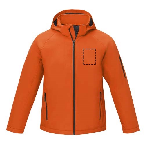 Notus wattierte Softshell Herrenjacke orange