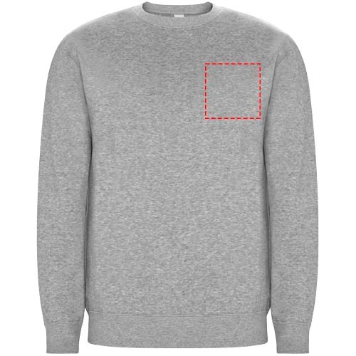 Batian Sweatshirt mit Rundhalsausschnitt aus Bio-Baumwolle Unisex Marl Grey