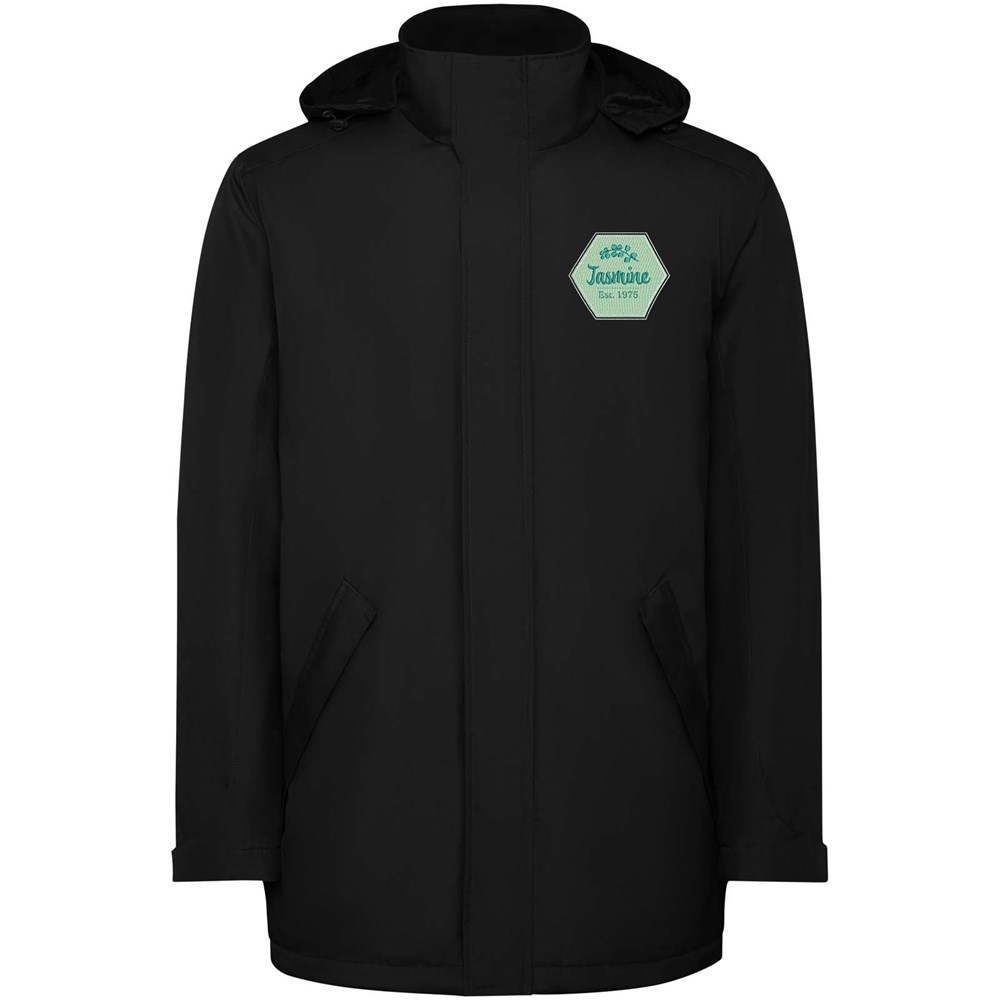 America wattierter Parka für Kinder schwarz