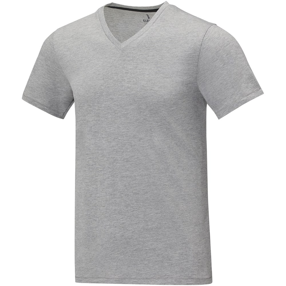 Somoto T-Shirt mit V-Ausschnitt für Herren heather grau