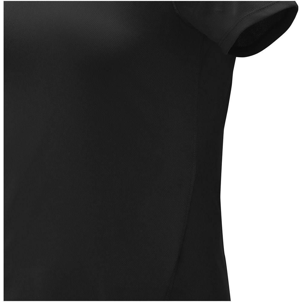 Deimos Poloshirt cool fit mit Kurzärmeln für Damen schwarz