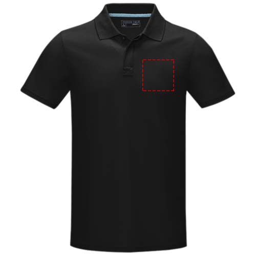 Graphite Poloshirt aus Bio-Baumwolle für Herren schwarz