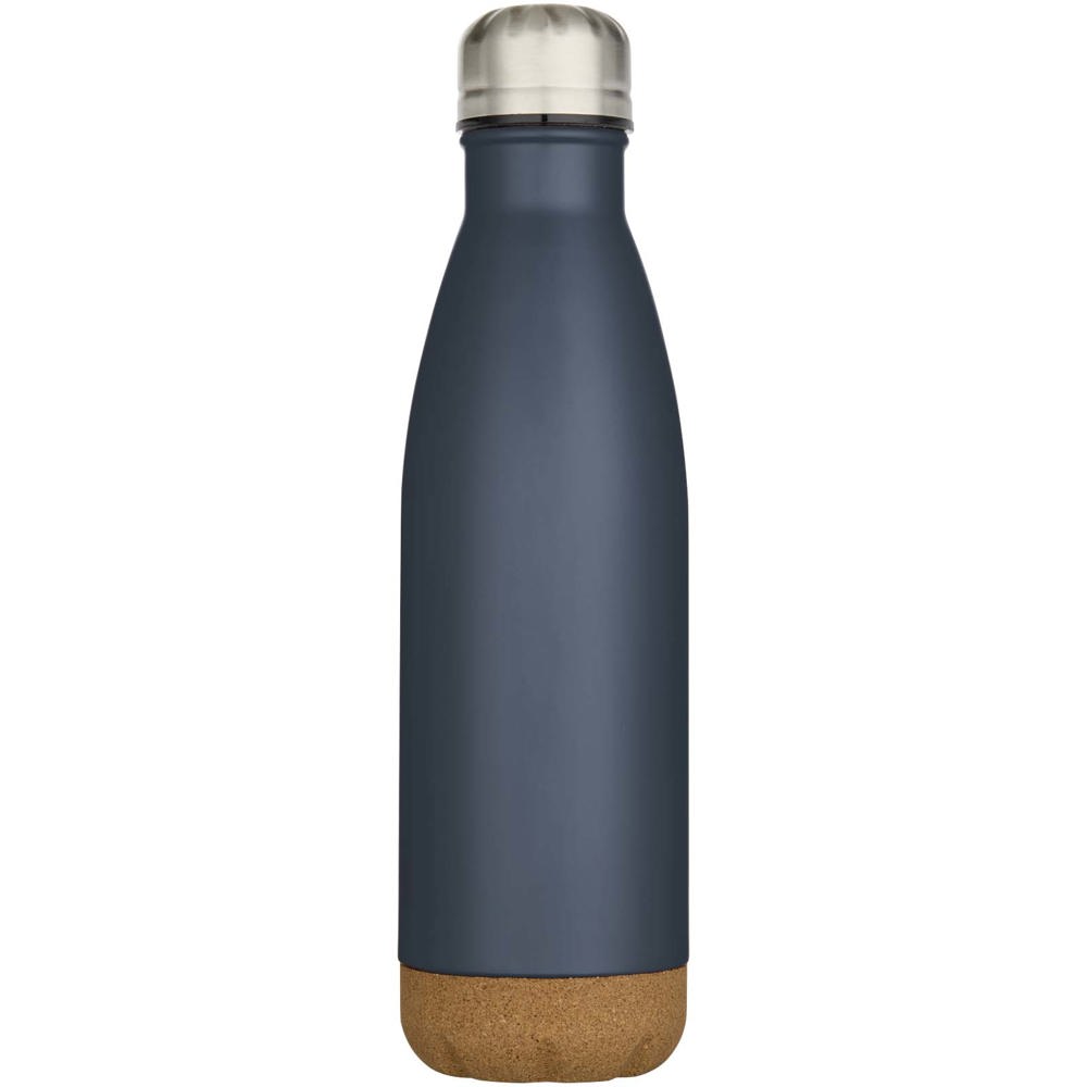 Cove 500 ml doppelwandige, vakuumisolierte Trinkflasche aus Edelstahl mit Korkdetails
