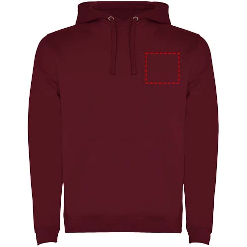 Urban 280 g/m² Kapuzenpullover für Herren granatrot