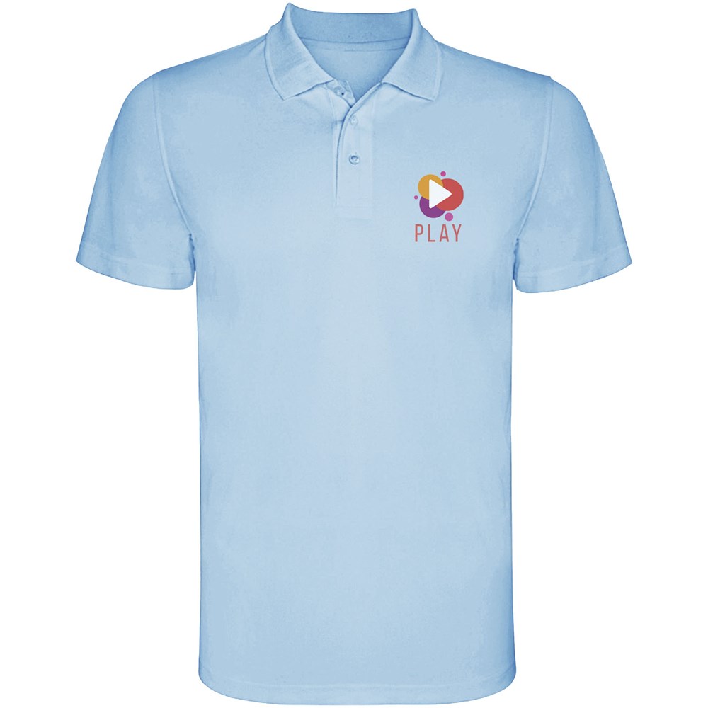 Monzha Sport Poloshirt für Herren himmelblau