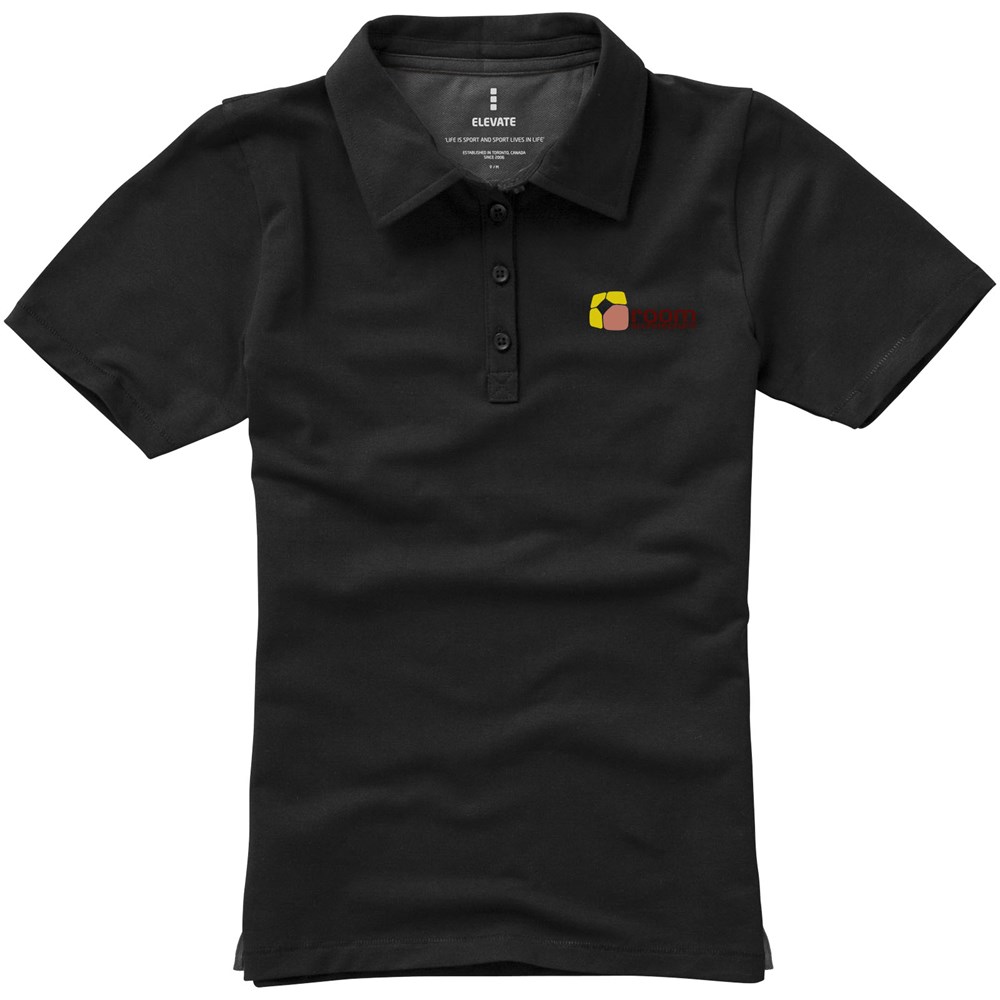 Markham Stretch Poloshirt für Damen schwarz