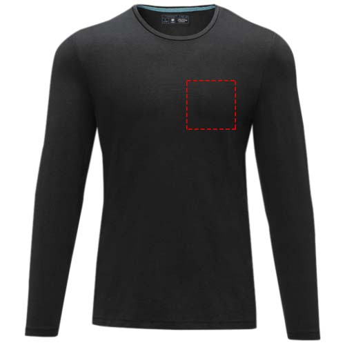 Ponoka Langarmshirt für Herren schwarz