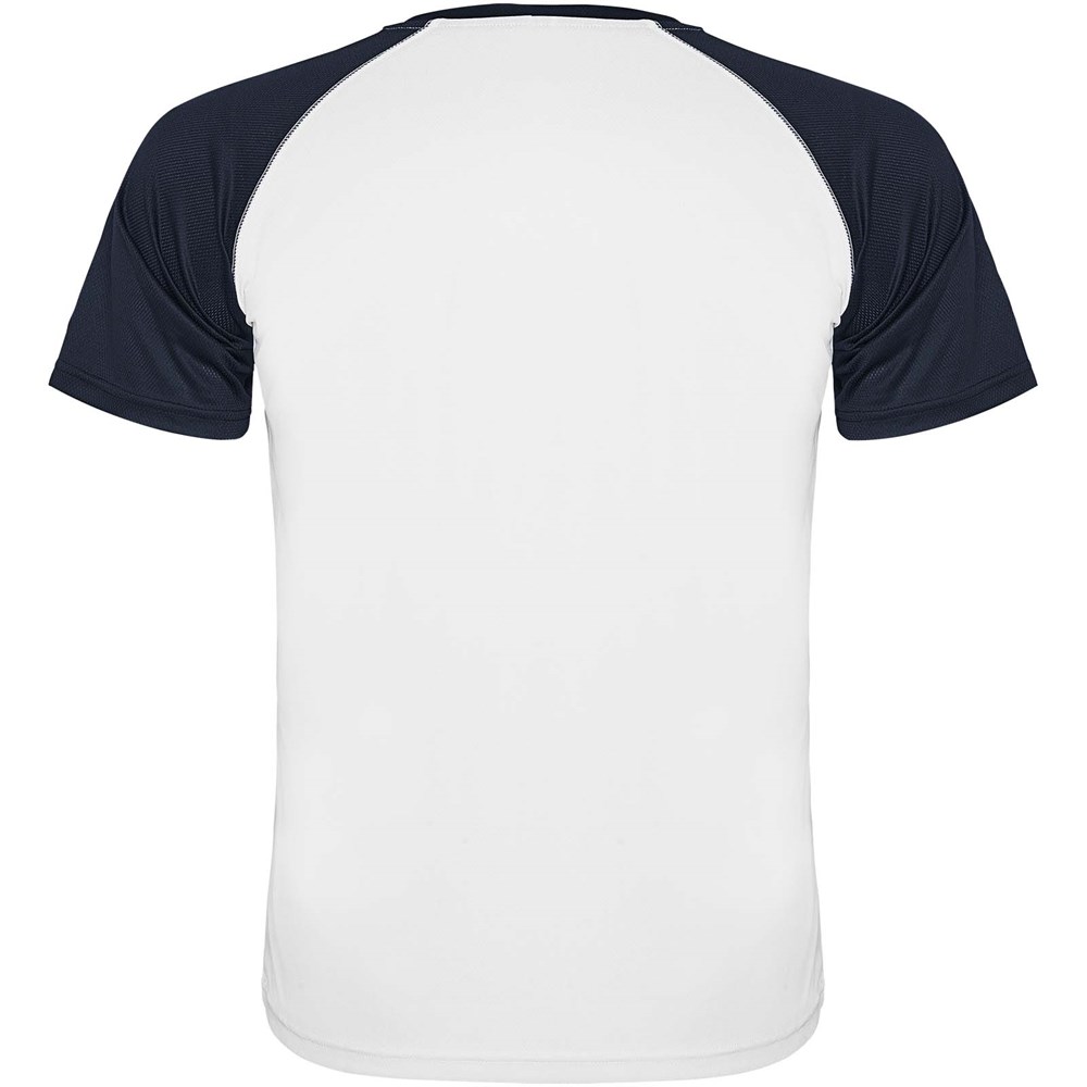 Indianapolis T-Shirt Unisex aus recyceltem Material weiss, Navy Blue
