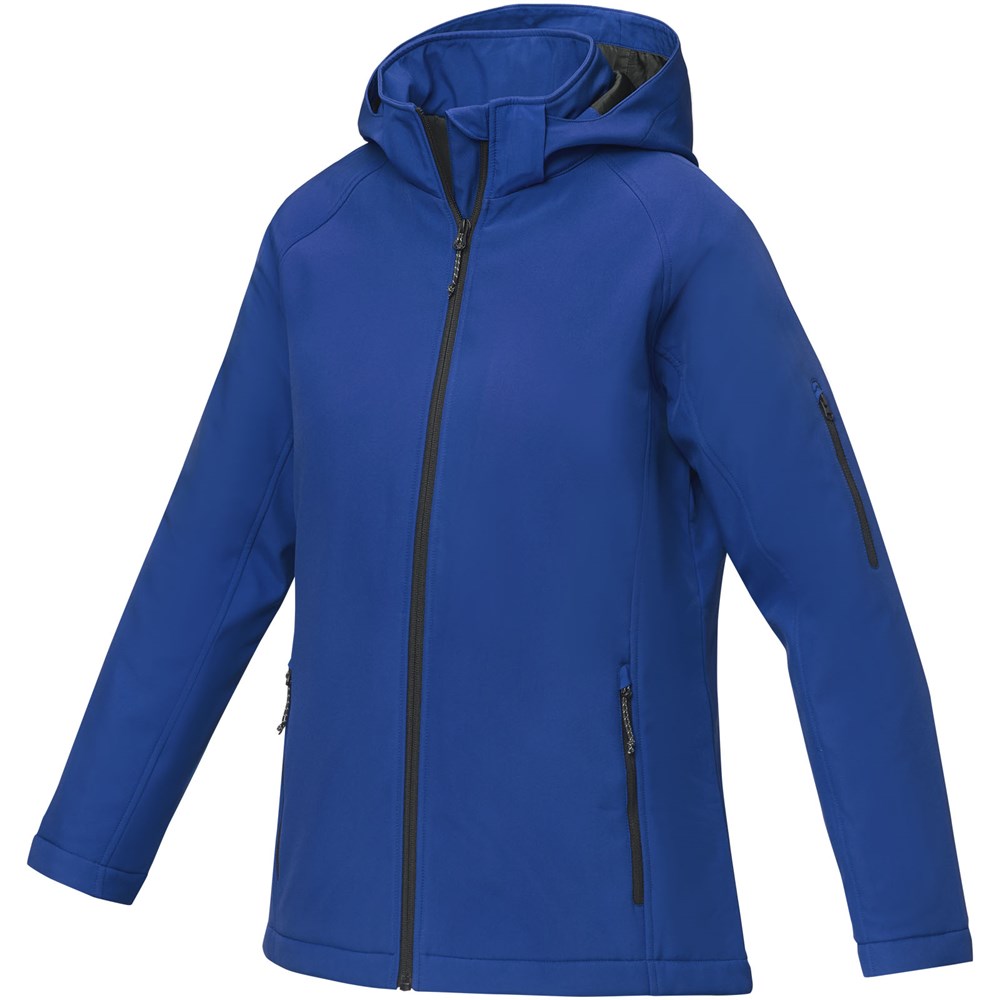 Notus wattierte Softshell Damenjacke blau