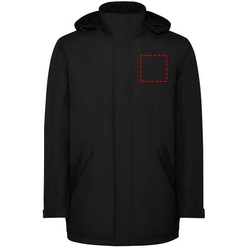 America wattierter Parka für Kinder schwarz