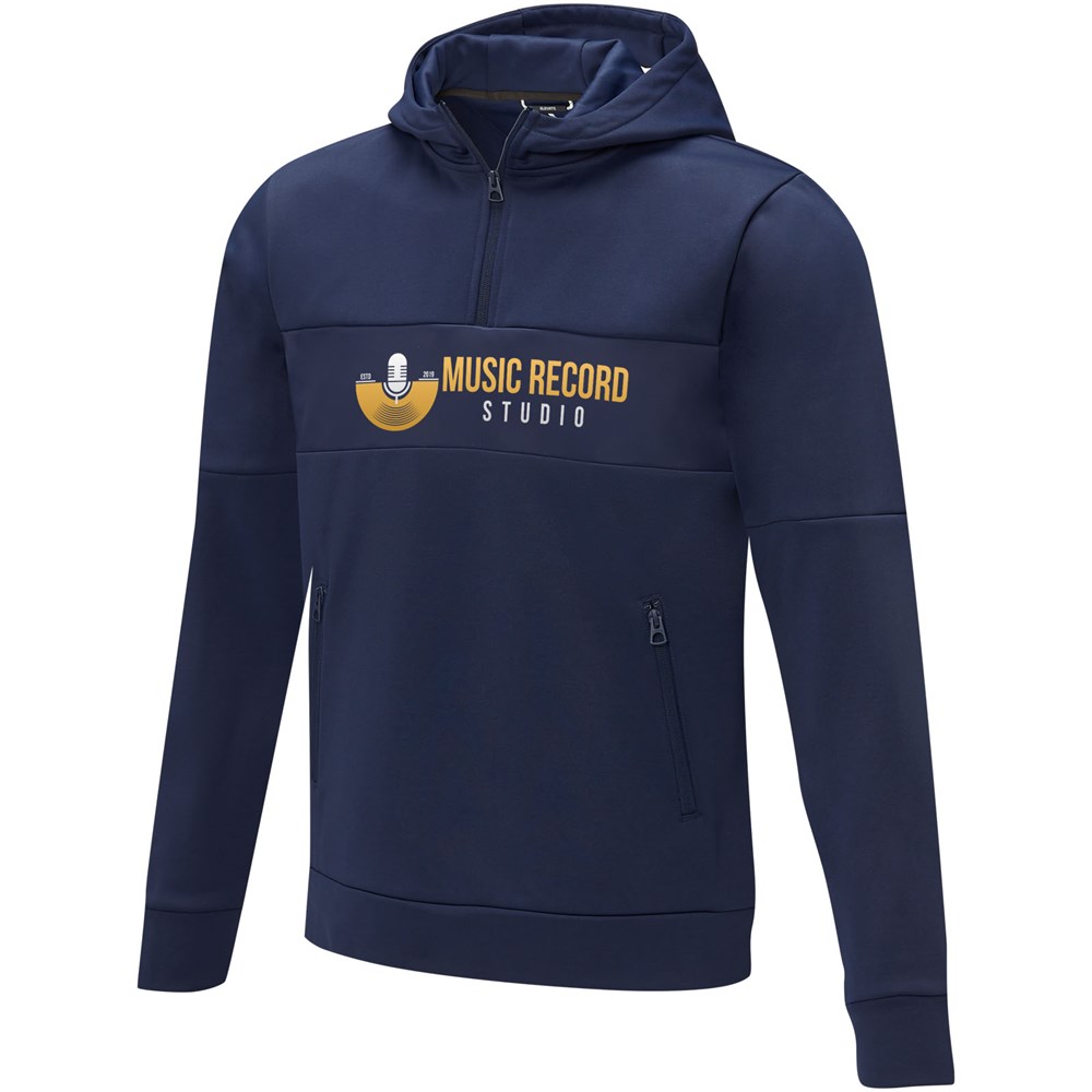 Sayan Kapuzenpullover mit halbem Reissverschluss für Herren navy