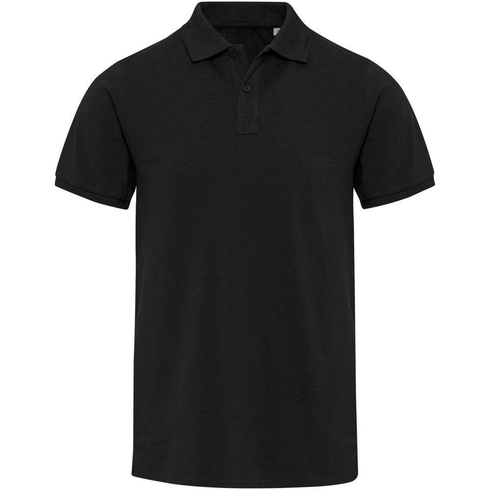 Beryl 220 g/m² Kurzärmeliges Poloshirt Bio-Recyclingmaterial (OCS), unisex schwarz