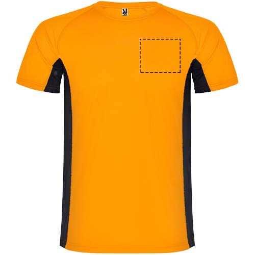Shanghai Sport T-Shirt für Herren Fluor Orange, schwarz
