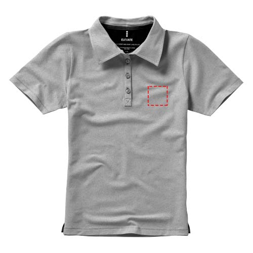 Markham Stretch Poloshirt für Damen grau meliert