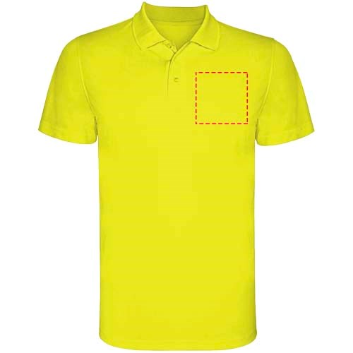 Monzha Sport Poloshirt für Herren Fluor Yellow