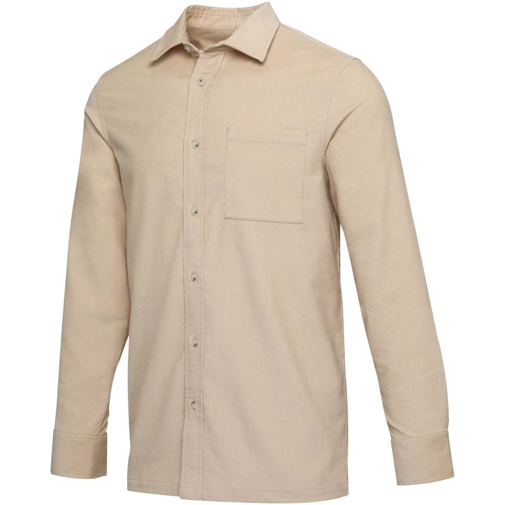 Alum Hemd aus Cord Unisex Oatmeal