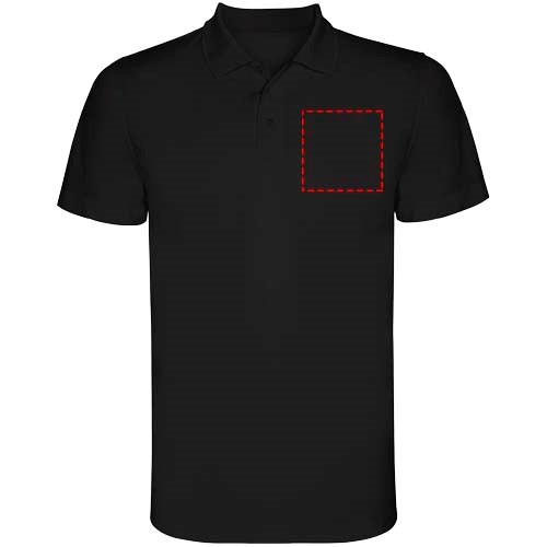 Monzha Sport Poloshirt für Herren schwarz