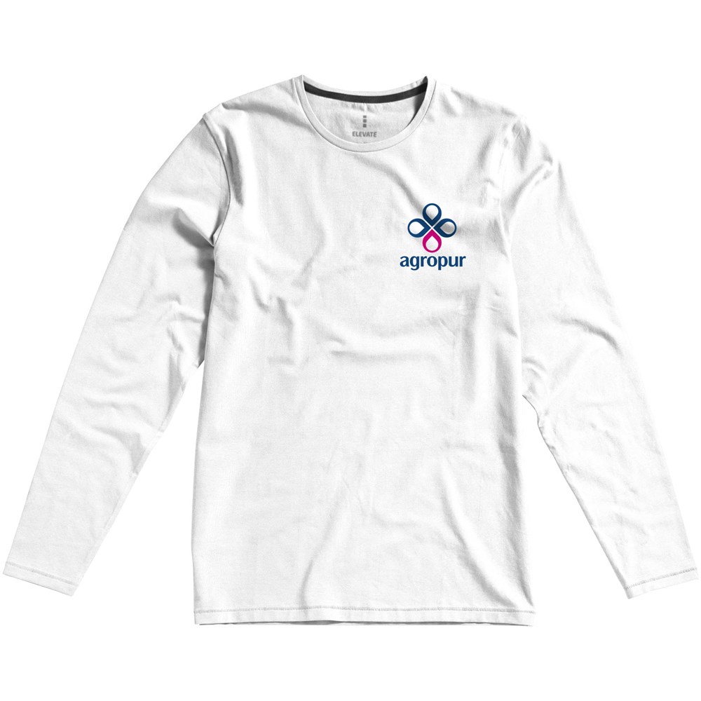 Ponoka Langarmshirt für Herren weiss