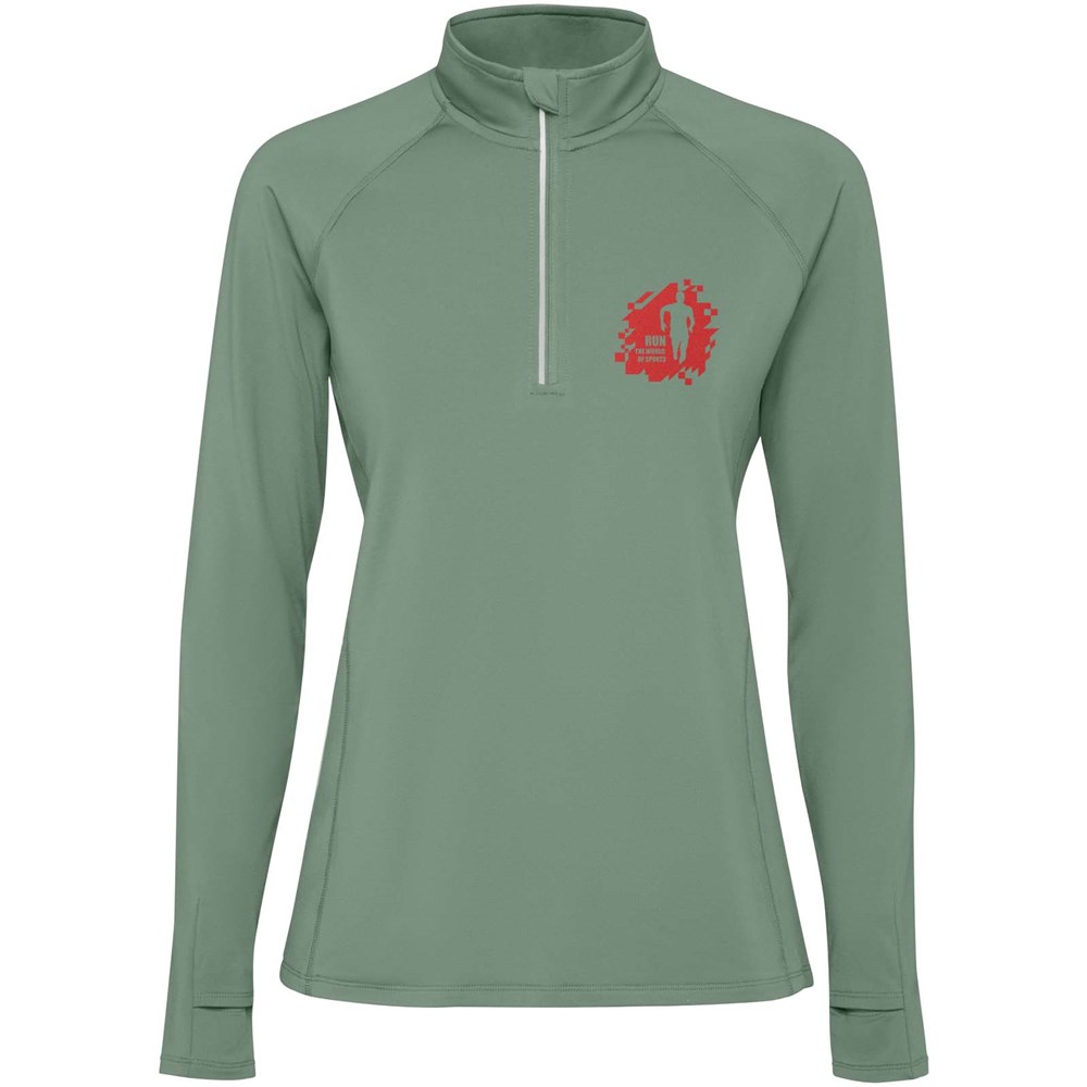 Estambul Half-Zip Sweatshirt für Damen Laurel green
