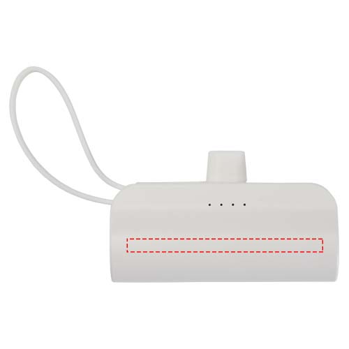 Alnair 10 W 5000 mAh Typ C Powerbank aus recyceltem Kunststoff mit integriertem Klappständer und 2 in 1 Kabel