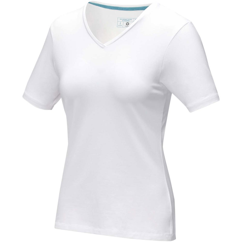 Kawartha T-Shirt für Damen mit V-Ausschnitt weiss