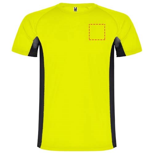 Shanghai Sport T-Shirt für Kinder Fluor Yellow, schwarz