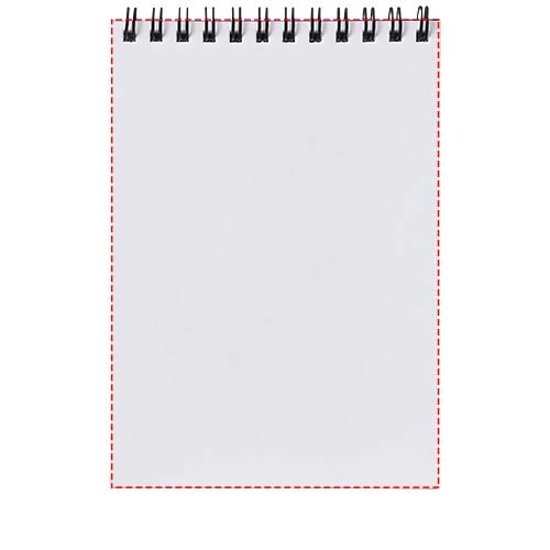 Desk-Mate® A6 Notizbuch mit Kunststoff Cover und Spiralbindung weiss, schwarz