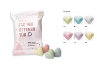 Traubenzuckerherzen bunt Werbetüte