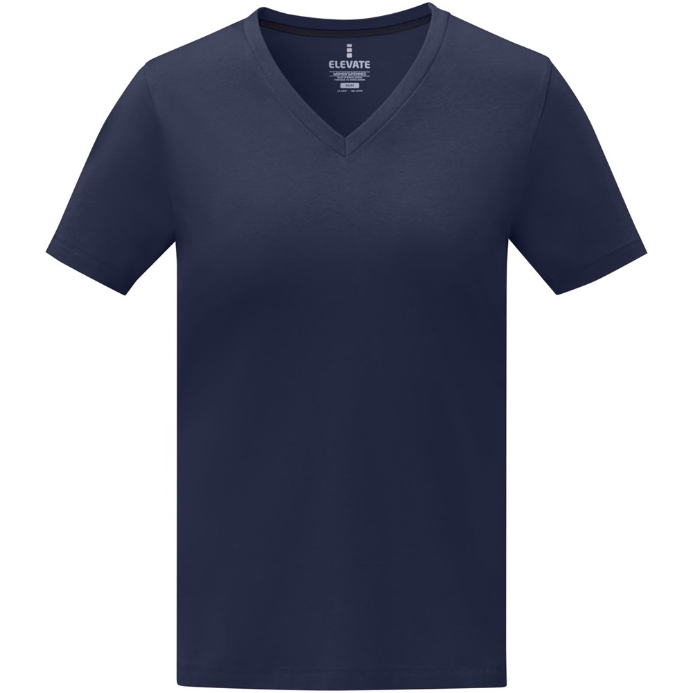 Somoto T-Shirt mit V-Ausschnitt für Damen navy