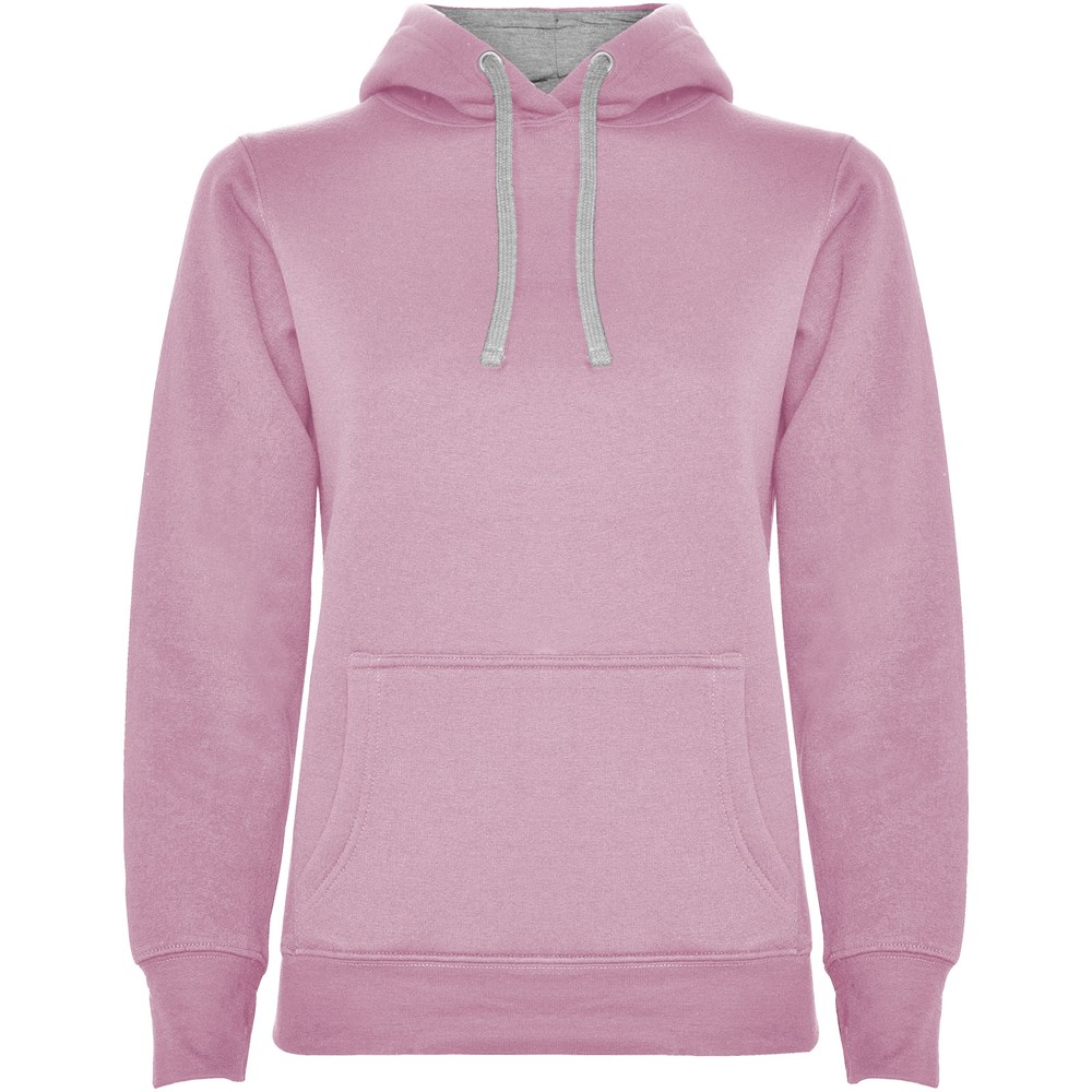 Urban Kapuzenpullover für Damen hellrosa, Marl Grey